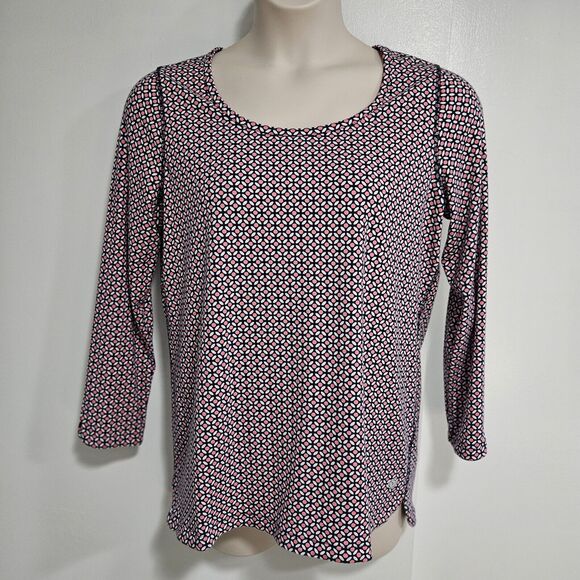 T by Talbots Petite Size 1XP Cotton Blend Scoop Neck Long Sleeve‎ Soft Tunic Top - Picture 1 of 7